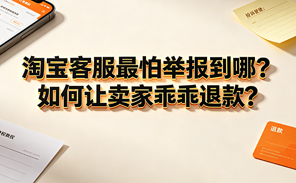 淘宝客服最怕举报到哪?如何让卖家乖乖退款?