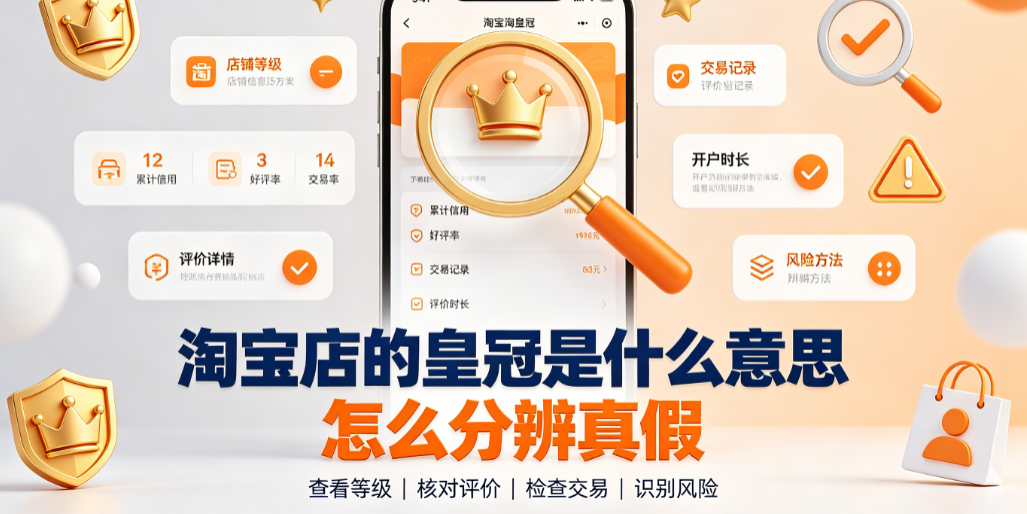 淘宝店的皇冠是什么意思?怎么分辨真假?