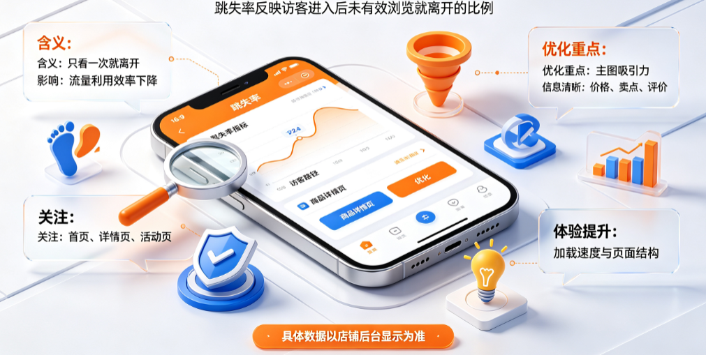 淘宝店铺跳失率是什么意思?如何降低?