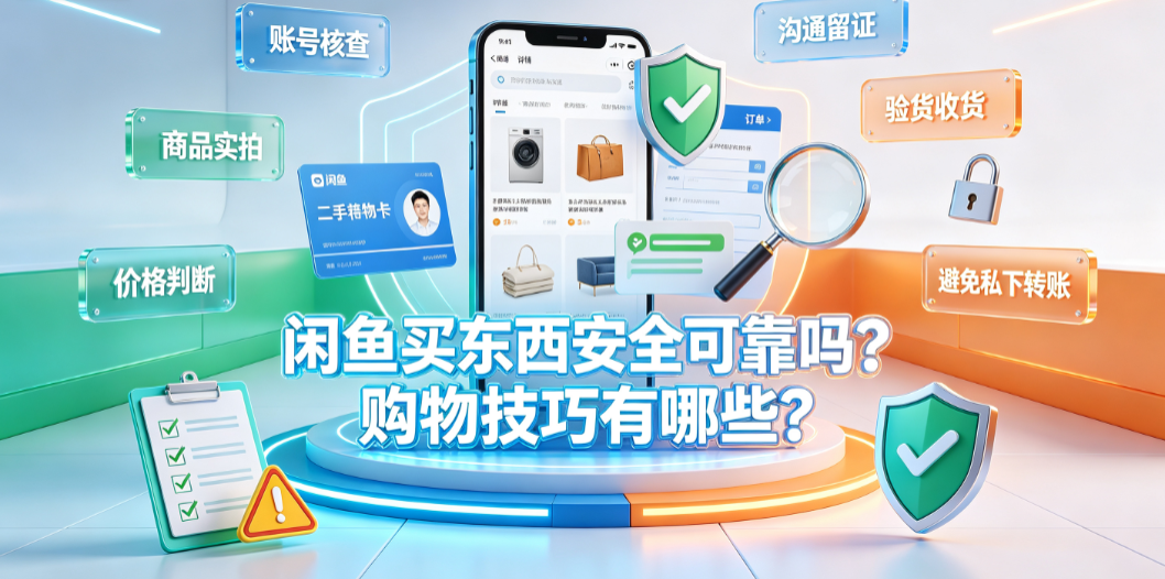 闲鱼买东西安全可靠吗?购物技巧有哪些?
