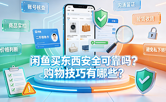 闲鱼买东西安全可靠吗?购物技巧有哪些?