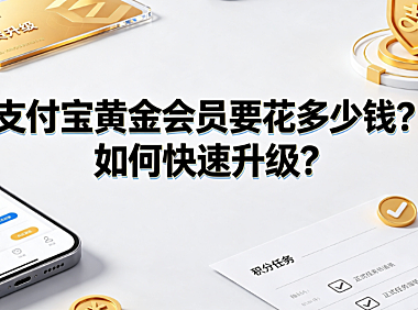 支付宝黄金会员要花多少钱?如何快速升级?全链路指南