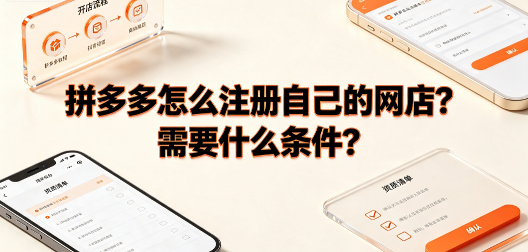 拼多多怎么注册自己的网店?需要什么条件?新手入驻全指南