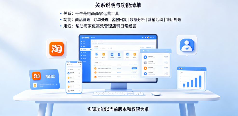 千牛与淘宝什么关系?千牛的功能