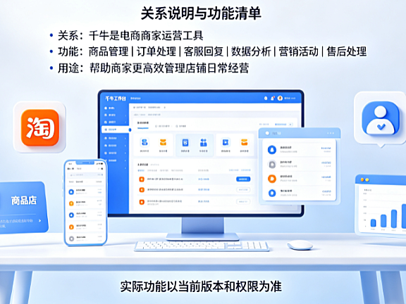 千牛与淘宝什么关系?千牛的功能