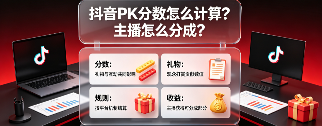 抖音pk分数怎么计算的抖音pk主播怎么分成?全解析