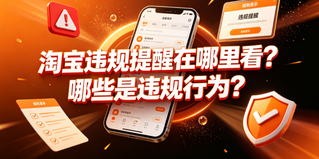 淘宝违规提醒在哪里看?哪些是违规行为?全链路合规指南