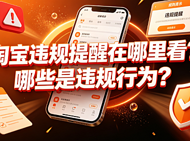淘宝违规提醒在哪里看?哪些是违规行为?全链路合规指南
