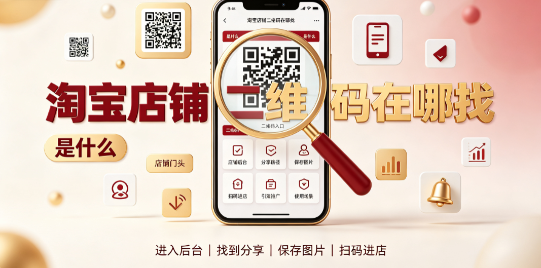 淘宝店铺二维码在哪找?是什么?