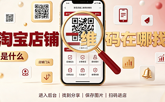 淘宝店铺二维码在哪找?是什么?