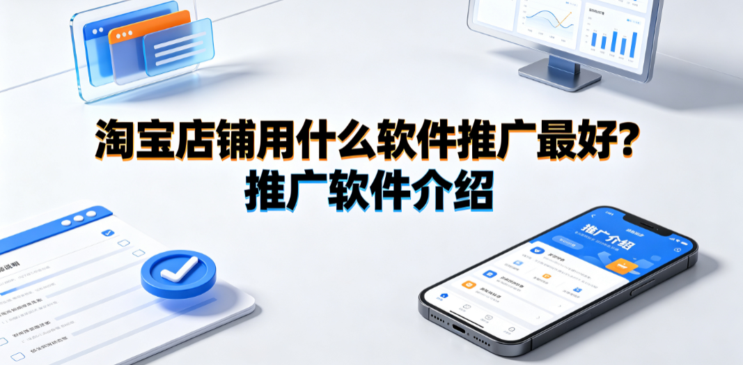 淘宝店铺用什么软件推广最好?推广软件介绍