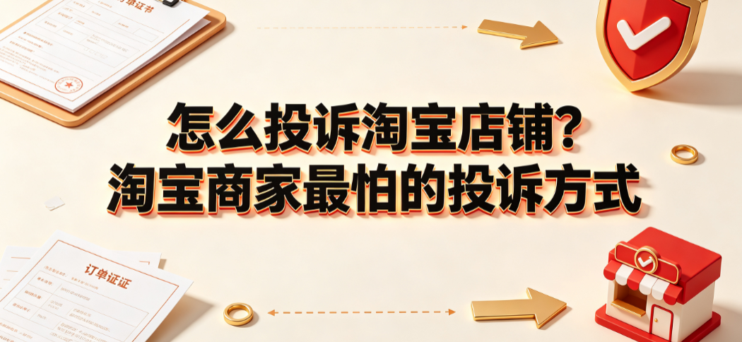 怎么投诉淘宝店铺?淘宝商家最怕的投诉方式