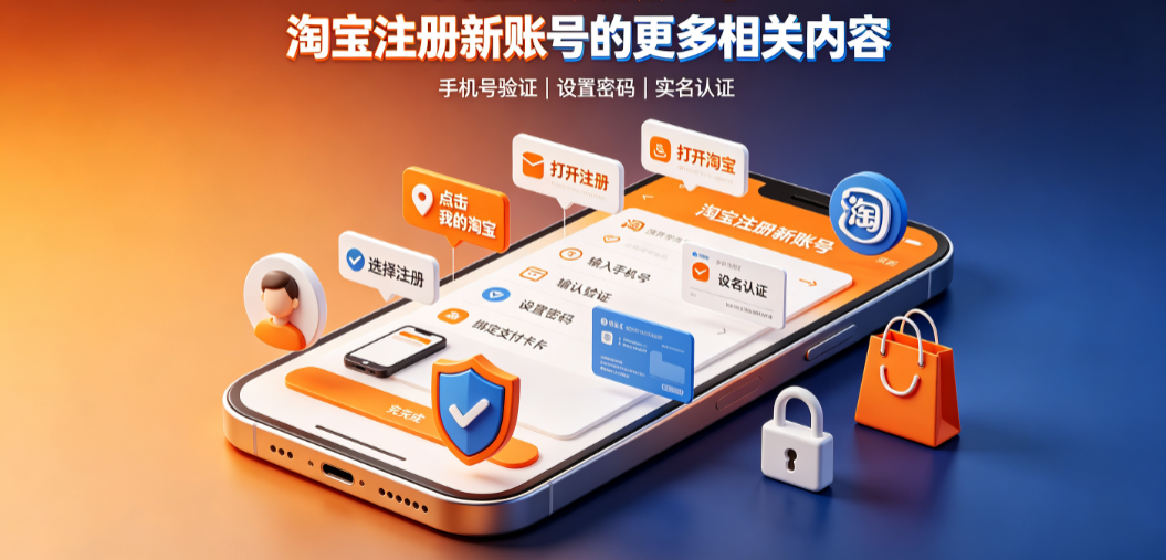 淘宝注册新账号流程_与淘宝注册新账号的更多相关内容详解