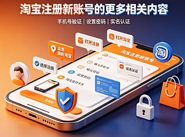 淘宝注册新账号流程_与淘宝注册新账号的更多相关内容详解