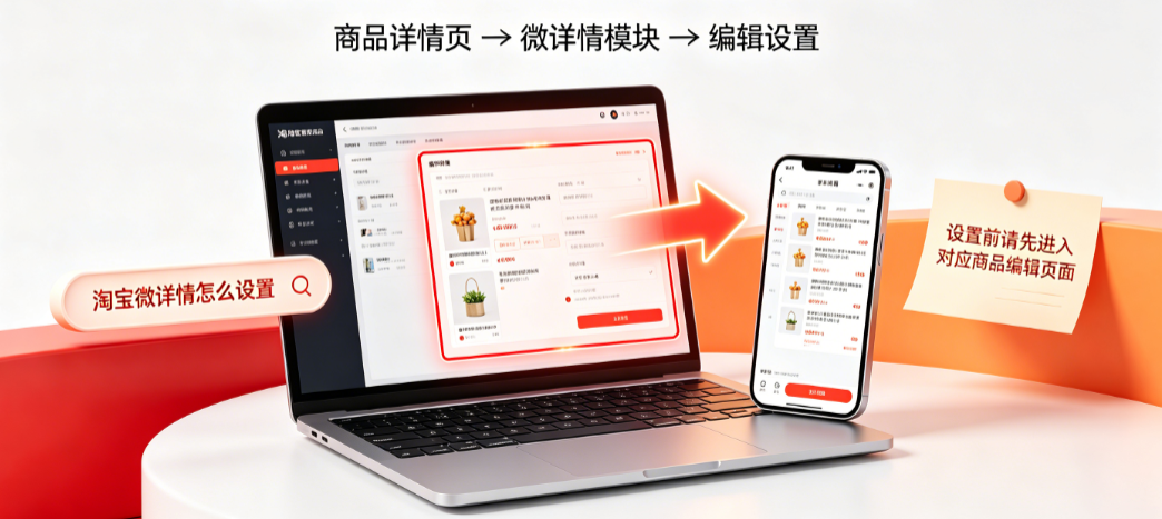 淘宝微详情在哪里看?怎么设置?