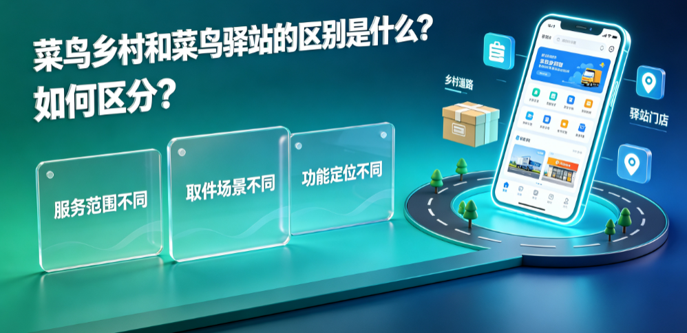 菜鸟乡村和菜鸟驿站的区别是什么?如何区分?