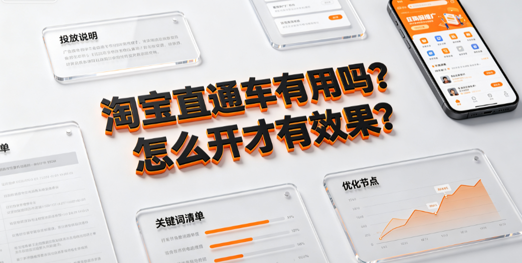 淘宝直通车有用吗?怎么开才有效果?投放策略与优化指南