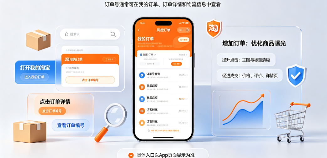 淘宝订单号查询在哪里?淘宝订单如何增加?