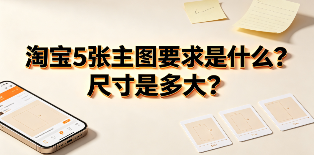 淘宝5张主图要求是什么?尺寸是多大? 视觉规范与实操指南