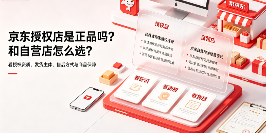 京东授权店是正品吗?和自营店的区别?