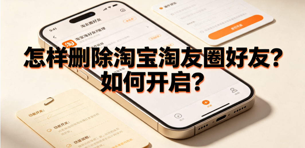 怎样删除淘宝淘友圈好友?如何开启?