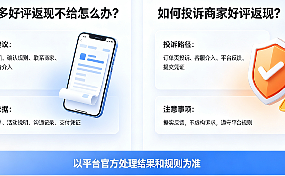 拼多多好评返现不给怎么办?如何投诉商家好评返现?