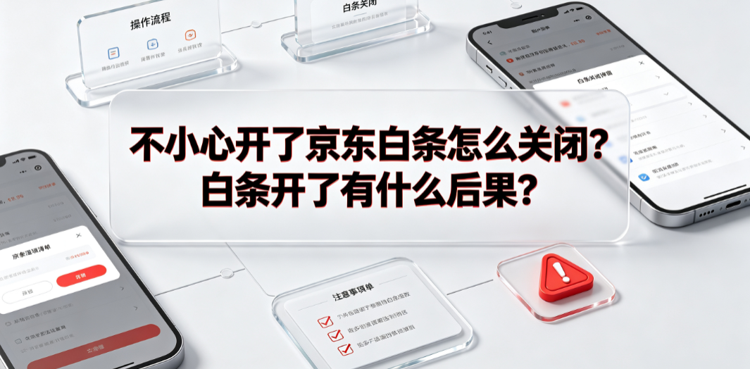 不小心开了京东白条怎么关闭?白条开了有什么后果?