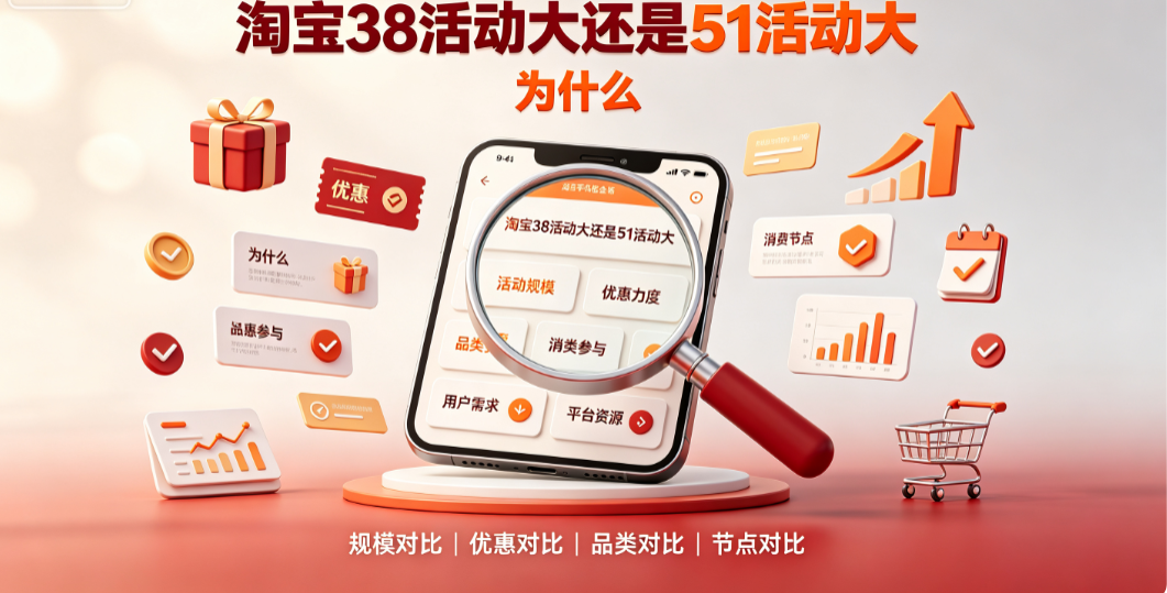 淘宝38活动大还是51活动大?为什么?