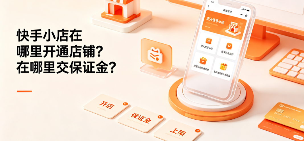 快手小店在哪里开通店铺在哪里交保证金？全链路指南