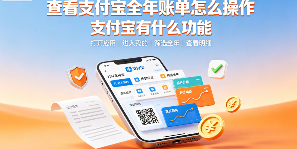 查看支付宝全年账单怎么操作?支付宝有何功能?