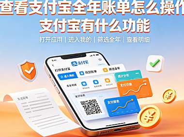查看支付宝全年账单怎么操作?支付宝有何功能?