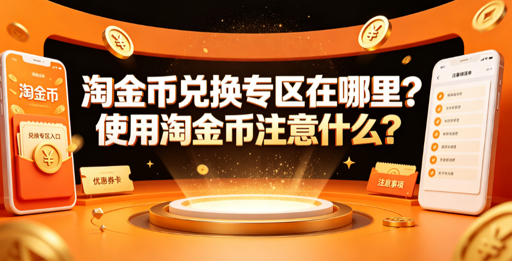 淘金币兑换专区在哪里?使用淘金币注意什么