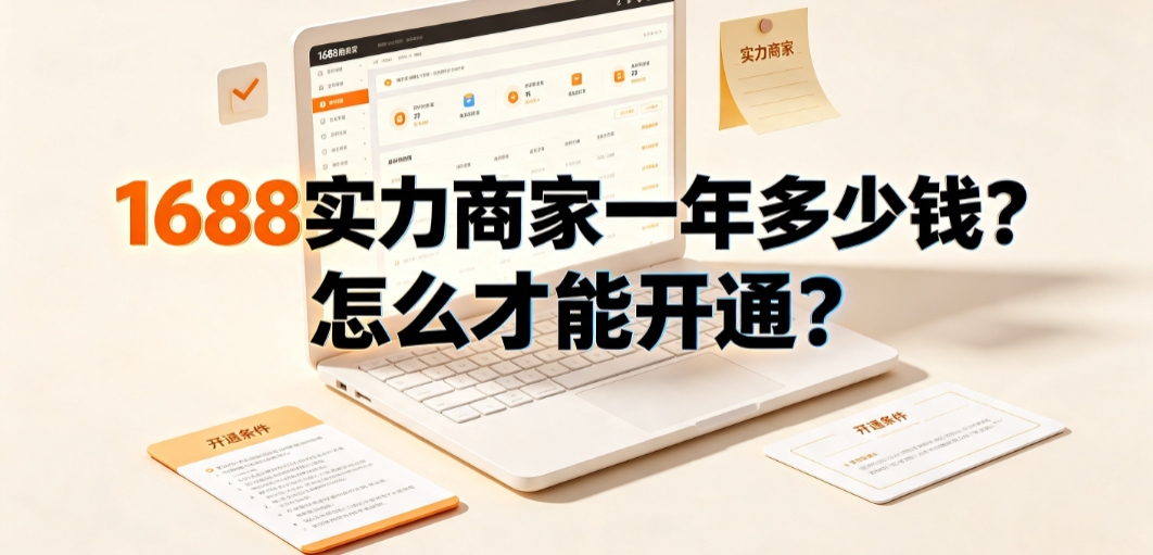 1688实力商家一年多少钱?怎么才能开通?完整操作指南