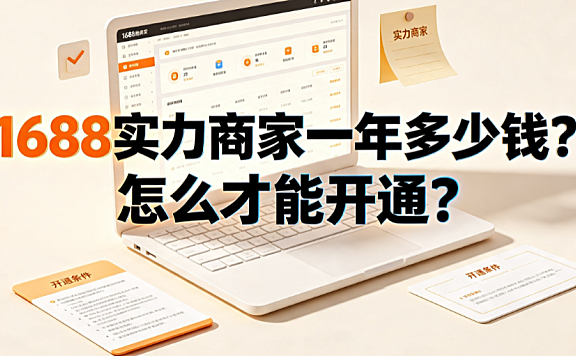 1688实力商家一年多少钱?怎么才能开通?完整操作指南