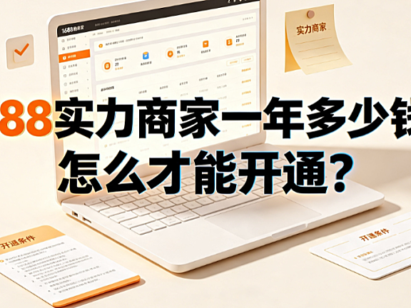 1688实力商家一年多少钱?怎么才能开通?完整操作指南