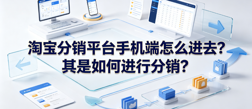 淘宝分销平台手机端怎么进去?其是如何进行分销?