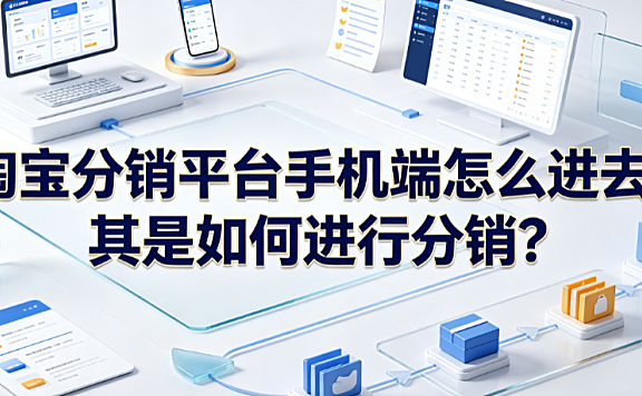 淘宝分销平台手机端怎么进去?其是如何进行分销?