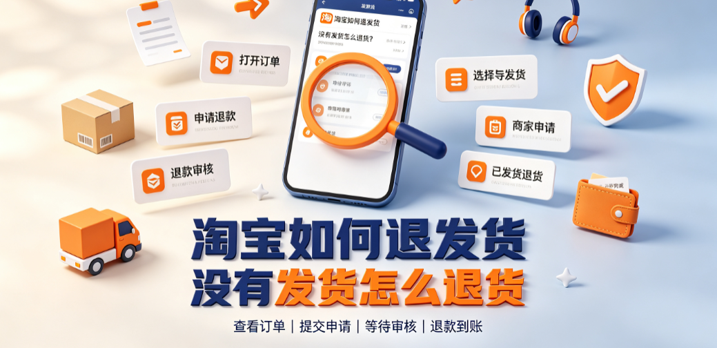 淘宝如何退发货_没有发货怎么退货操作指南