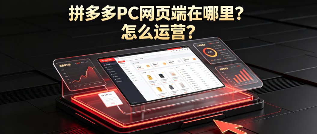 拼多多PC网页端在哪里?怎么运营?