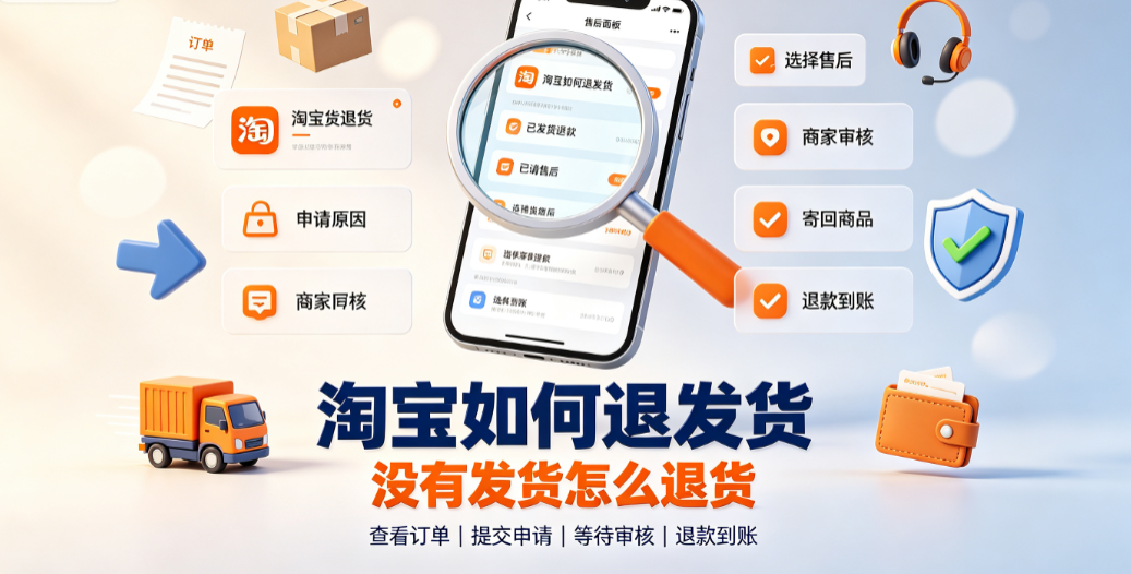 淘宝如何退发货？没有发货怎么退货？标准流程与拦截指南
