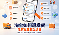 淘宝如何退发货?没有发货怎么退货?标准流程与拦截指南