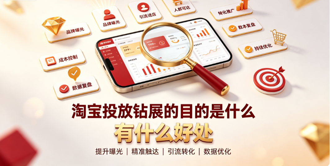 淘宝投放钻展的目的是什么?有什么好处?
