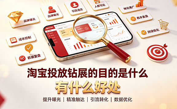 淘宝投放钻展的目的是什么?有什么好处?