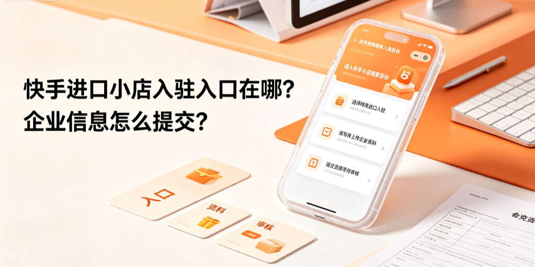 快手进口小店入驻入口在哪企业信息怎么提交?全指南