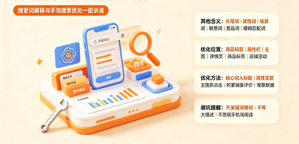 淘宝搜索词里的其他是什么？如何优化手淘搜索？