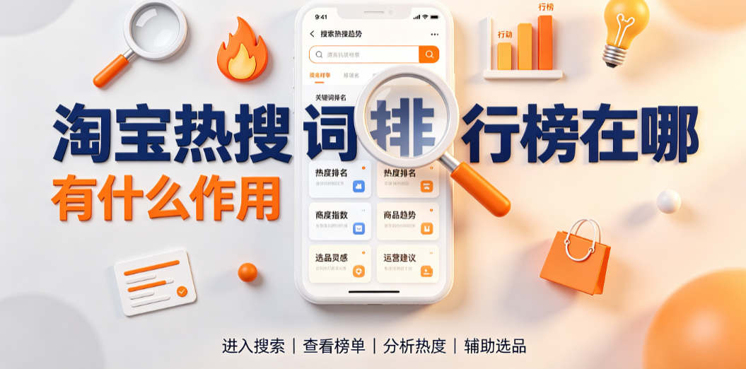  淘宝热搜词排行榜在哪?有什么作用?
