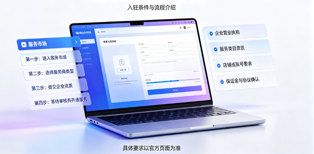 怎么入驻淘宝服务市场?有什么条件?