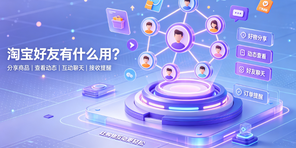 淘宝好友怎么加?在哪里看?有什么用?怎么删除?
