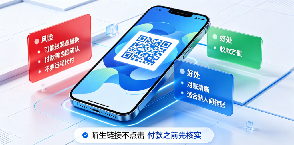 支付宝收款码发给别人有风险吗?有好处吗?