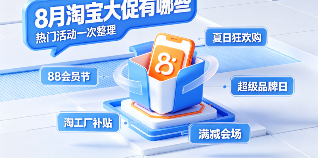 淘宝8月份有什么大促?8月活动有哪些?全节点攻略与省钱指南
